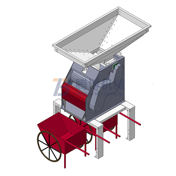 雙滾筒磁選機(jī) 大入料口 接噸包