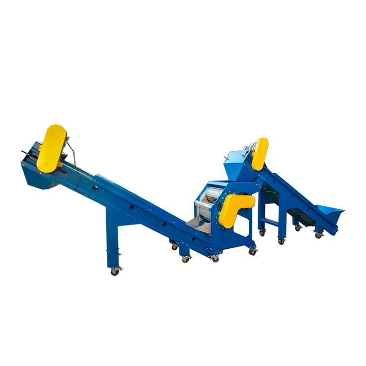 雙滾筒強(qiáng)磁磁選機(jī)+入料+出料輸送機(jī)