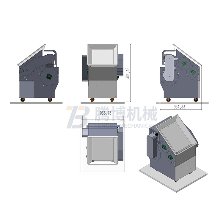 三滾筒甩鐵機外觀尺寸